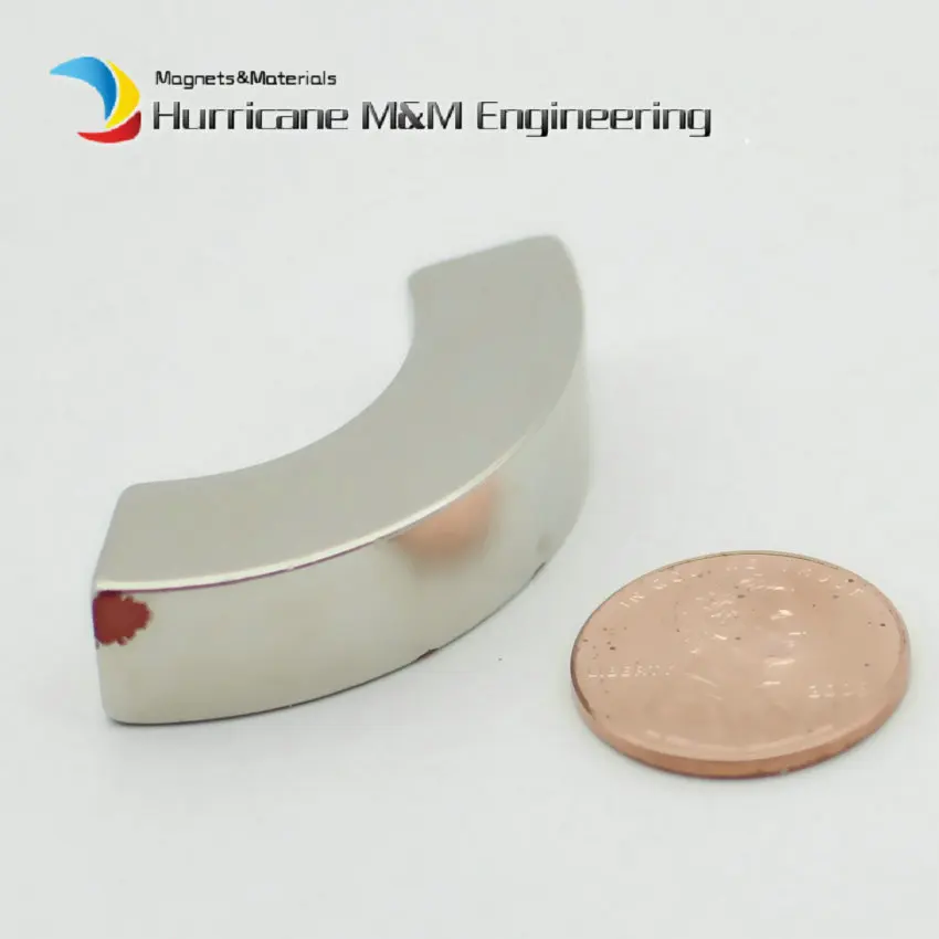 

N42H NdFeB Arc Segment OR24xIR14x120deg.x10 mm Dia 48mm Moto Magnet for Generators Wind Turbine Neodymium Brushless Rotor Magnet