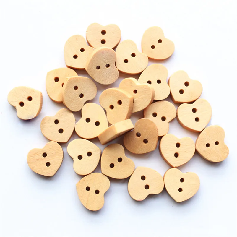 Животные мультфильм ручной работы деревянные Кнопки натуральный смешанный