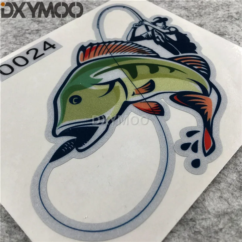Fisherman Go Fishing Bait Motorcycle Bike Stickers Car Styling Vinyl Decal Reflective | Автомобили и мотоциклы