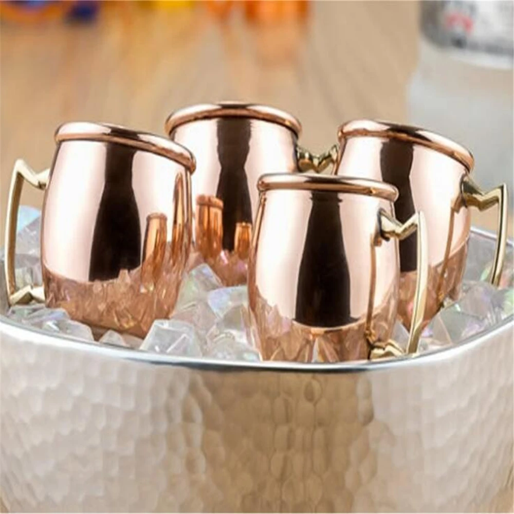2 унций чашки кружки для московского Мула мини Caneca МОСКВА Mule Кубок чистый Медь