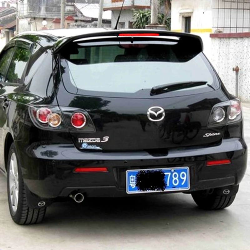 Высокое качество ABS Спойлер для Mazda 3 M3 хэтчбек 2006 до 2013 заднее крыло