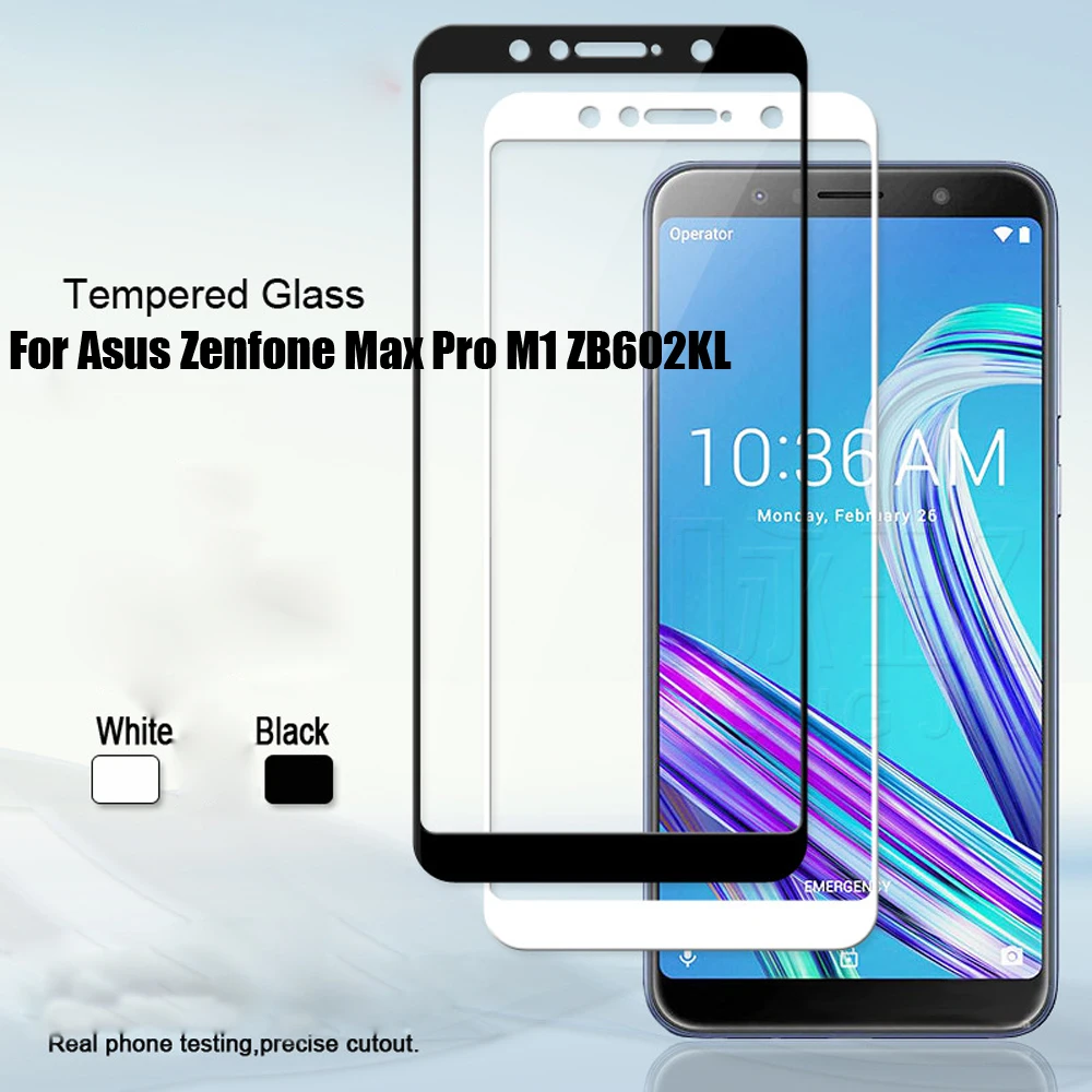 ZB601KL ZB602KL закаленное стекло для ASUS Zenfone MAX Pro M1 Zb601kl на Max M13D полное покрытие Защитная
