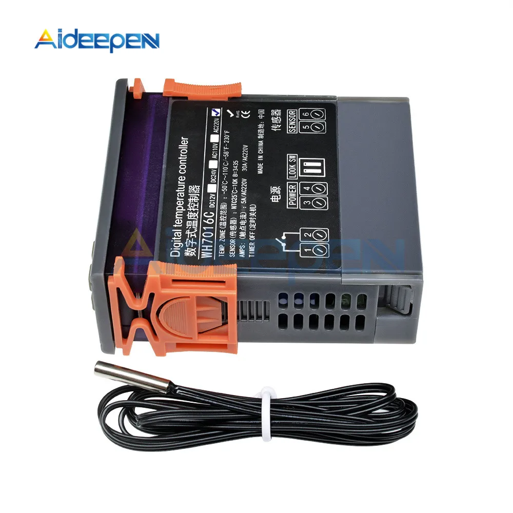 DST1000 MH1210W WH7016C DC 12 В 24 в 36 В AC 110 В 220 В цифровой регулятор температуры инкубатор термостат регулятор Датчик Зонд