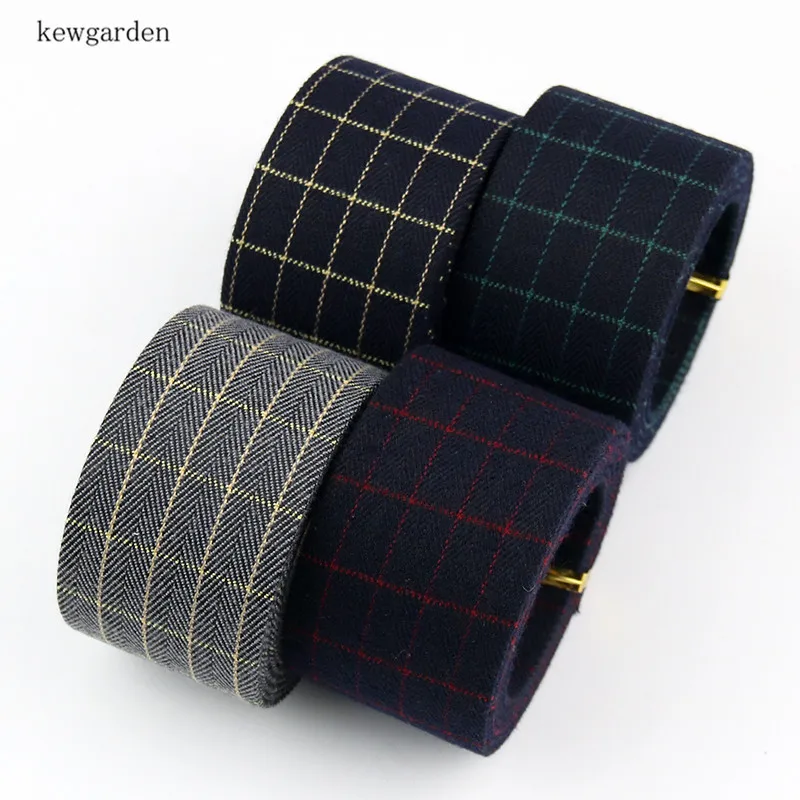 Kewgarden клетчатая ткань для разных цветов искусственная брошь-бант волос DIY