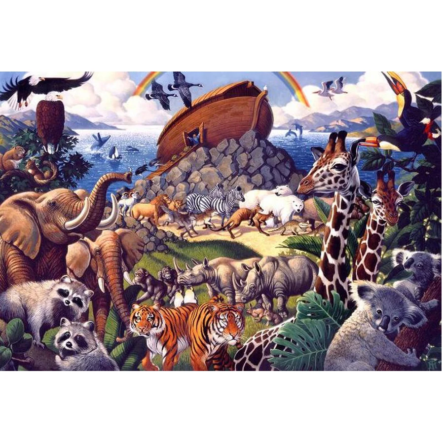 5D Алмазная мозаика сделай сам алмазная вышивка Ноев ковчег квадратная паста