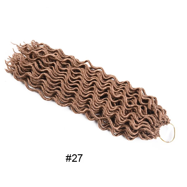 #27 TOMO 24 корня искусственные локоны в стиле Crochet волосы 18 дюймов Ombre синтетические дреды волосы для наращивания для женщин кудрявые вязанные крючком Косы черный красный - Цвет: #27
