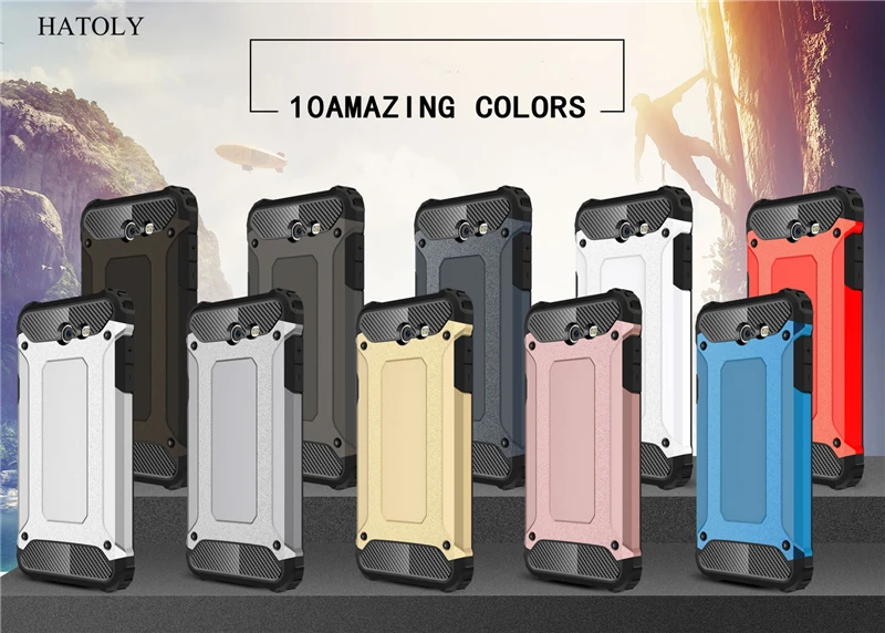 HATOLY For Coque Samsung Galaxy J7 2017 Case J727 Heavy Armor Hard Tough Cover Silicone for USA Version |