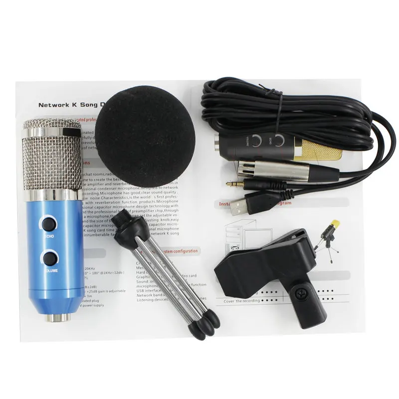 

Professional BM 900 USB Condenser Microphone For Computer Studio Karaoke Mic for Video Recording Karaok