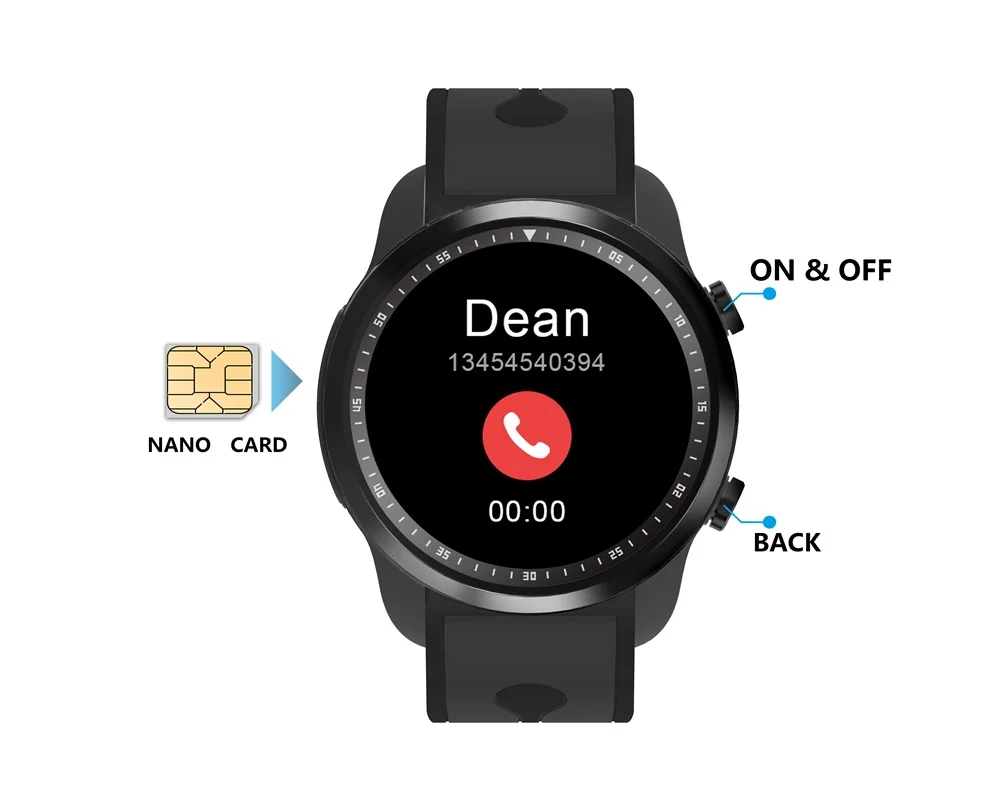 696 KC03 Смарт-часы IP67 Водонепроницаемый Smartwatch 4G Wi-Fi gps 1 Гб + 16 Часы Поддержка WhatsApp