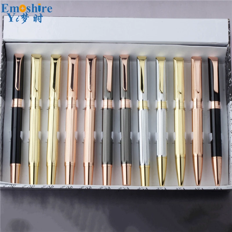 

Высококачественная вращающаяся шариковая ручка, металлическая шариковая ручка, медный материал, шариковая ручка для бизнеса, подарок P540