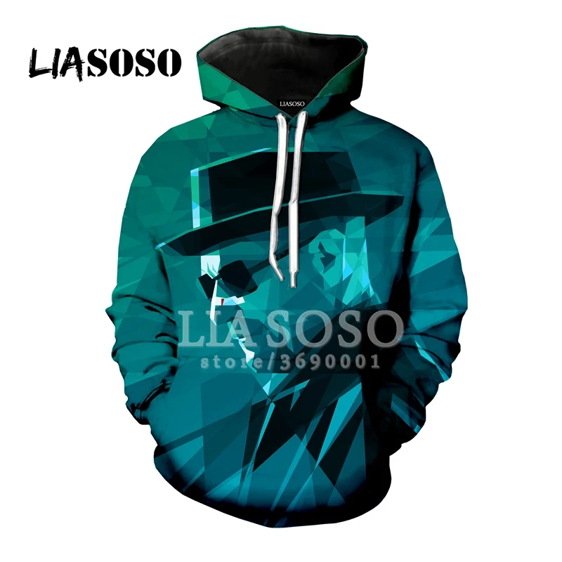 Женские и мужские толстовки с капюшоном LIASOSO 3D принтом из фильма Break Bad Heisenberg Chicken