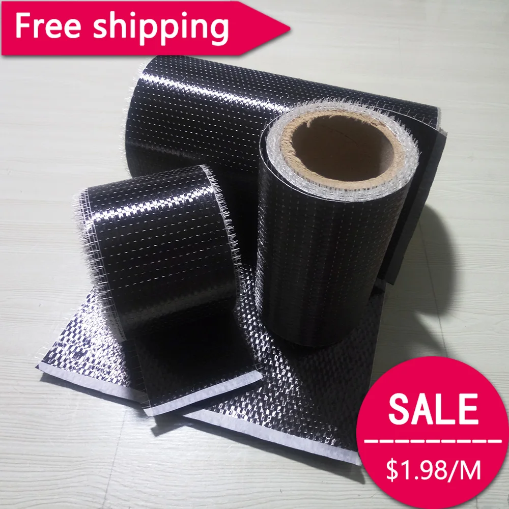 

Toray T700 300gsm 4.2 Gpa Carbon Fiber 12k UD Uni-directional Cloth Fabric Tap High strength Building Repair material