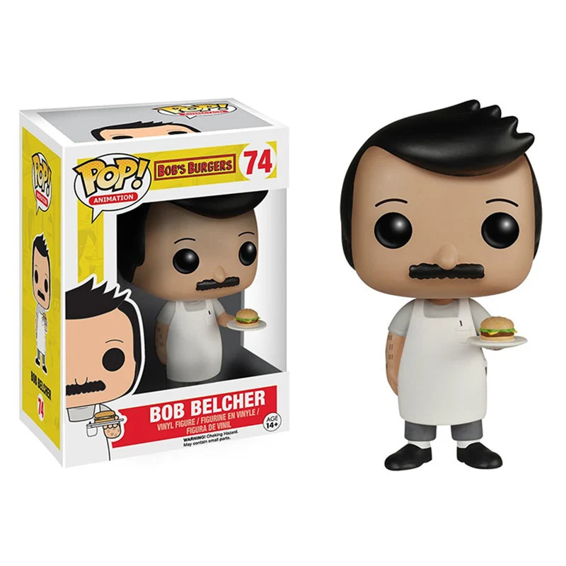 Серия Funko POP Animation: Bob's Burgers #78 милые виниловые куклы Louise #74 модель Боба игрушки для
