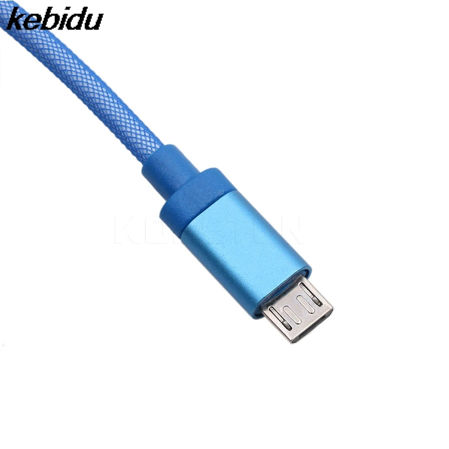 Micro USB кабели kebidu для передачи данных Samsung Xiaomi 22 см быстрая зарядка сетчатый шпагат