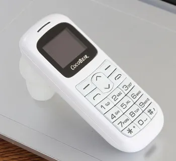 white C001 мини мобильный телефон Bluetooth гарнитура волшебный голос GSM низкая радиация дешевый китайский детский сотовый телефон аналогичный BM50 BM70 телефоны - Цвет: white