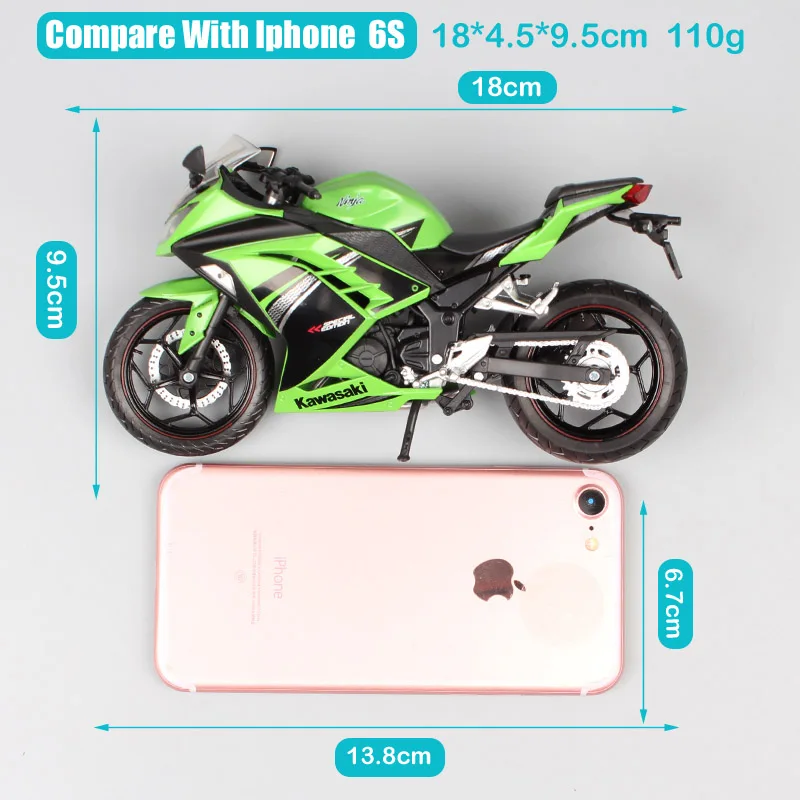1/12 automaxx 2013 Kawasaki Ninja 250R SE 300 гоночная масштабная мотоциклетная игрушка спортивный велосипед Diecasts& игрушечные транспортные средства модели игрушек реплики