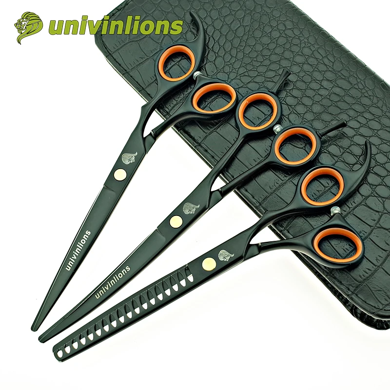 Японские Ножницы для груминга собак univinlions 7 дюймов изогнутые ножницы животных