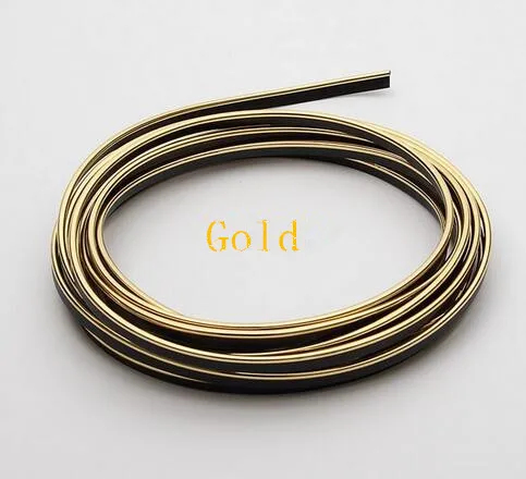 gold Новинка 5 м автомобиля стикер для Infiniti Q50 QX50 QX60 Q70 QX70 QX80 Q60 EX37 EX25 JX35 EX35 стайлинга автомобилей аксессуары для украшения интерьера - Название цвета: gold
