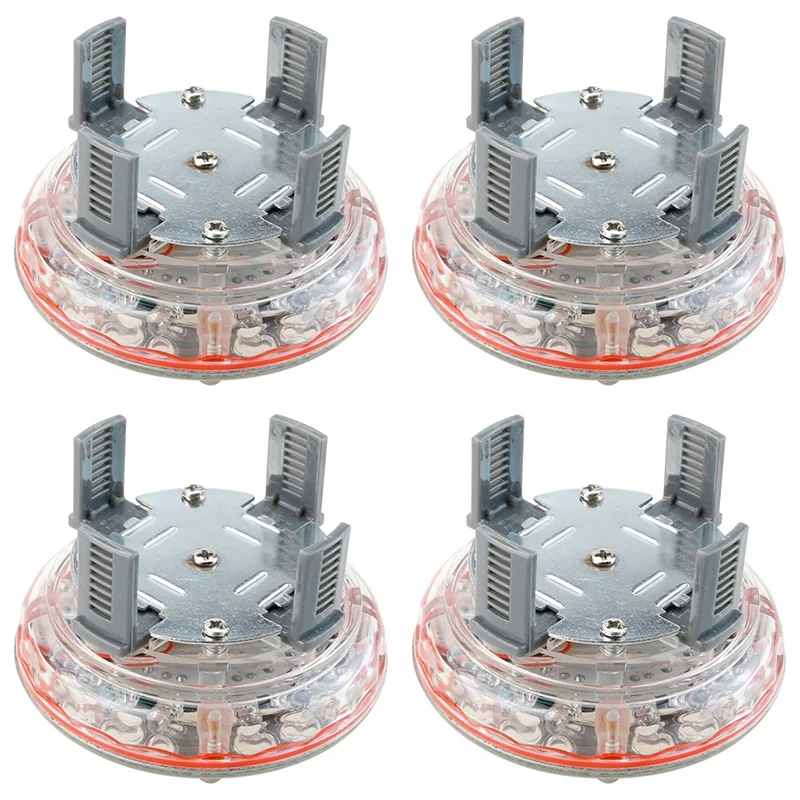 4 шт./лот Солнечная энергия авто вспышка обесцвечивание Led украшение автомобиля