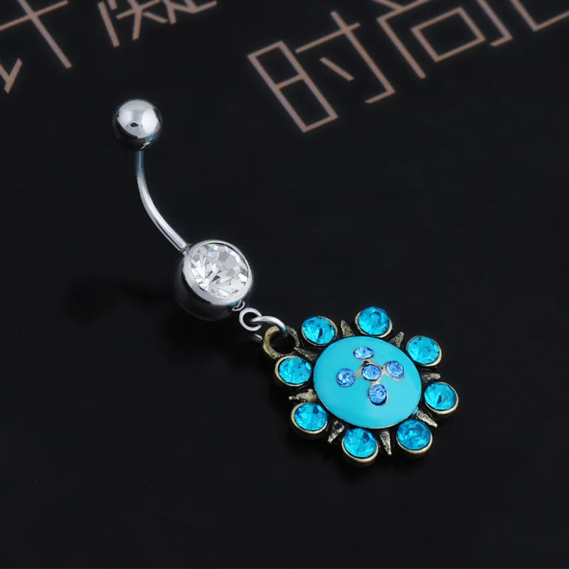 Женский ретро пирсинг в виде пупка|navel bars|body piercingpiercing barbell |