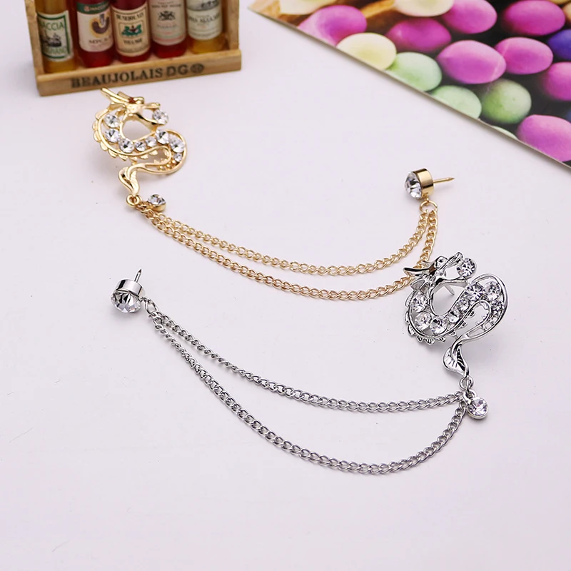 Мужская брошь с кисточкой в виде костюма | Украшения и аксессуары