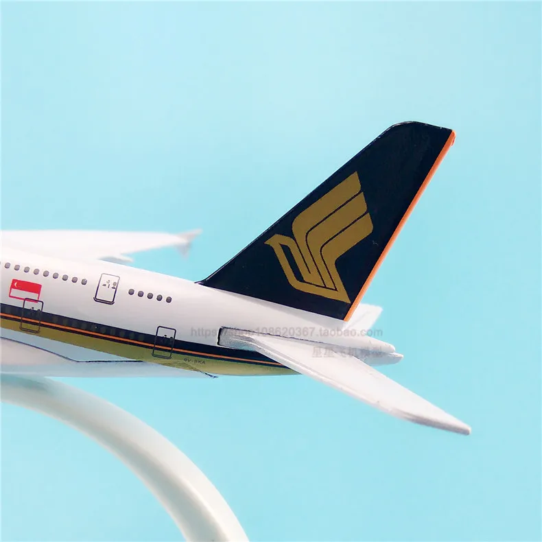 16 см Сингапур A380 самолетом модель 9V SKA Аэробус авиакомпаний дыхательные пути