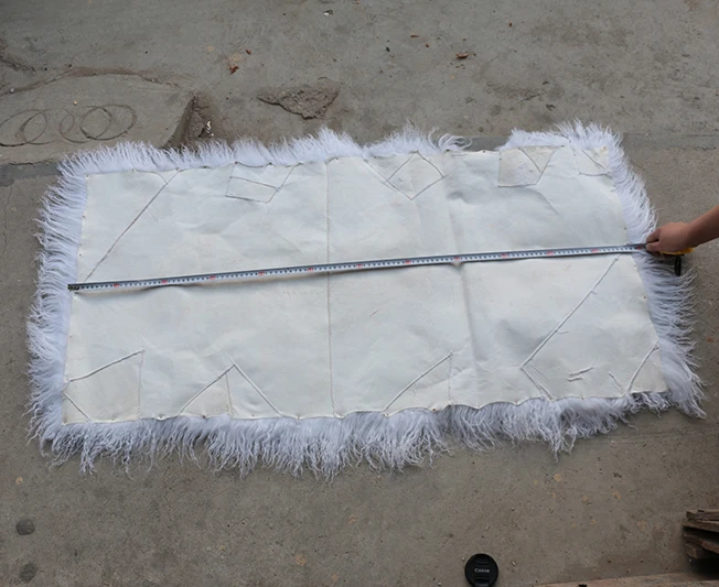 Тибетская курчавая пластина меха ягнёнка настоящий монгольский длинный ворс из