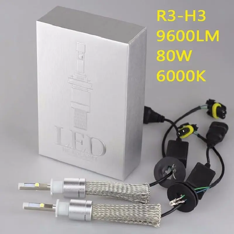 R3 Автомобильный светодиодный светильник Voiture для CREE XHP50 Chips 6000K Lampadas H1 H4 H7 H11 9005