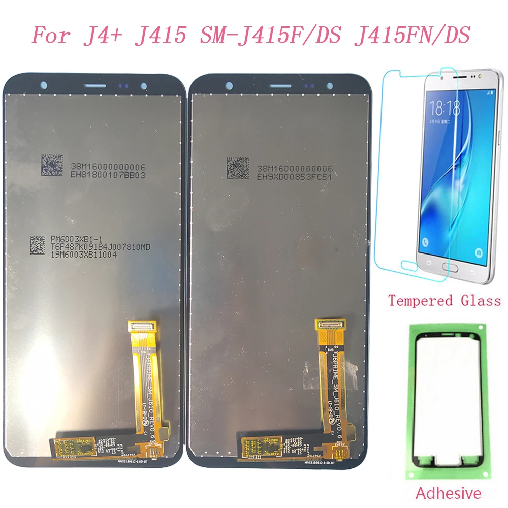 Тестовый ЖК-экран для samsung Galaxy J4+ J4 Plus J415F/DS сенсорный экран дигитайзер ЖК-дисплей для samsung J415 J415G J415FN/DS