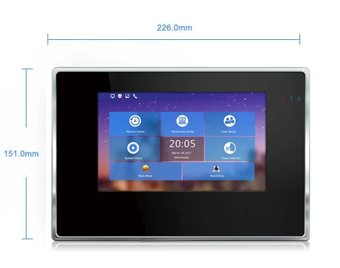 JeaTone, 7 дюймов, 720 P, WiFi, IP видео домофон для виллы 1-2, домашняя система контроля доступа, домофон, Android, IOS, приложение, дистанционное разблокирование