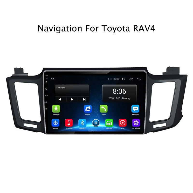10 1 &quotчетырехъядерный Автомобильная dvd навигационная система для Toyota RAV4 2013 2018 с