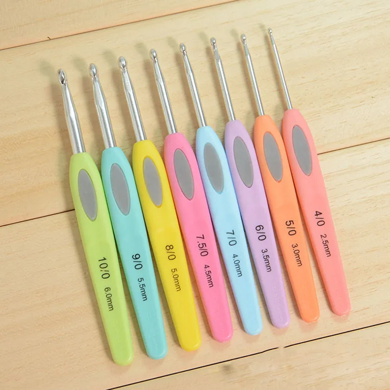 8 шт./компл. металлический крючок набор шаблонов для вязания алюминиевые