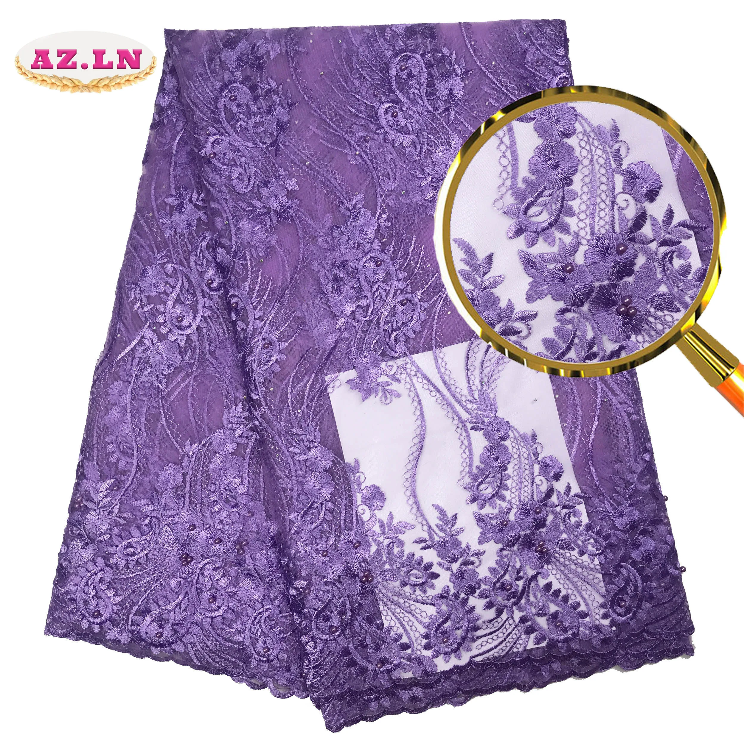 Африканская кружевная ткань вышитая французская Высококачественная Тюлевая для