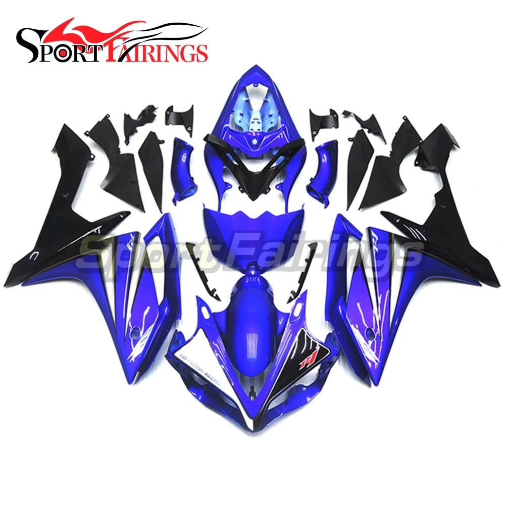 

Fairings For Yamaha YZF R1 Year 07 08 YZF1000 2007 2008 ABS Motorcycle Fairing Kit Bodywork Cowling Blue Black Body Frame Carene