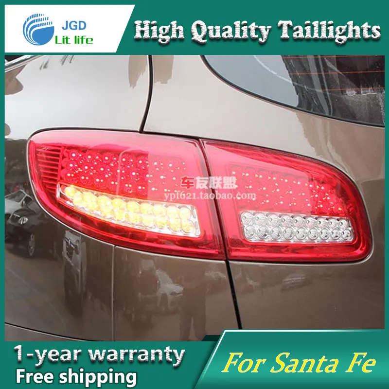 Автомобильный Стайлинг задний фонарь для Hyundai SantaFe 2007 2013 задние фонари