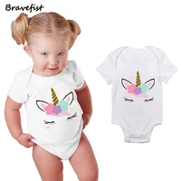 baby bodysuit personalized unicorn summer newborn jumpsuits 0 24months cotton short sleeve children clothes fashion overalls