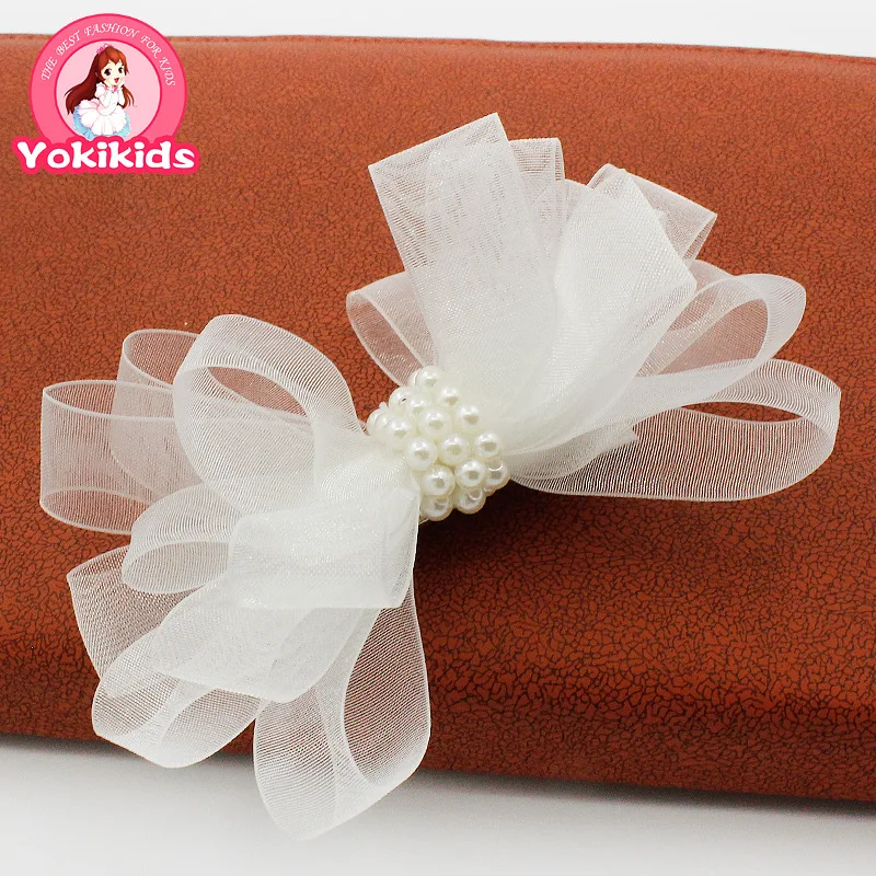 Children With A White Star Baby Hair Ribbon Pearl Jewelry Magazine Article Hairpin Acessorio Para Cabelo T | Детская одежда и