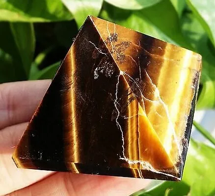 100 г натуральный тигровый глаз камень пирамида из кристалла кварца ТОЧКА