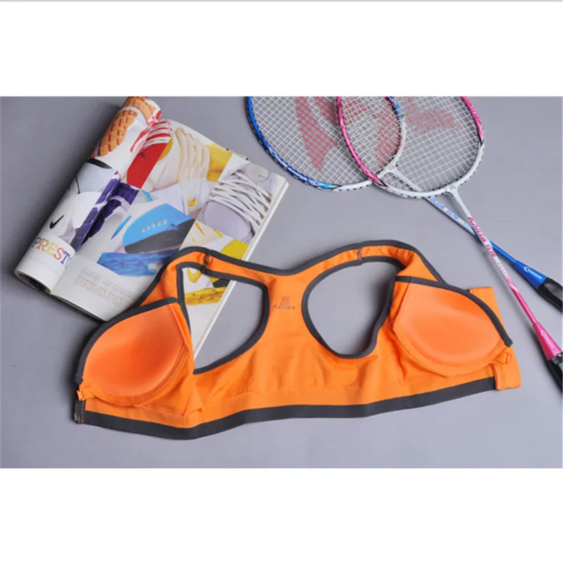 Бюстгальтер на молнии спереди бесшовный быстросохнущий для занятий спортом |