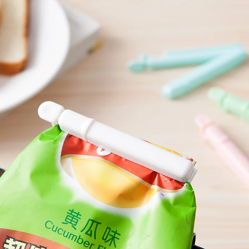 4 pcs/Set New Style Suction Cup Snacks Food Bag Sealing Preservation Clips can be stored Vacuum Resealer Kitchen Storage | Дом и сад