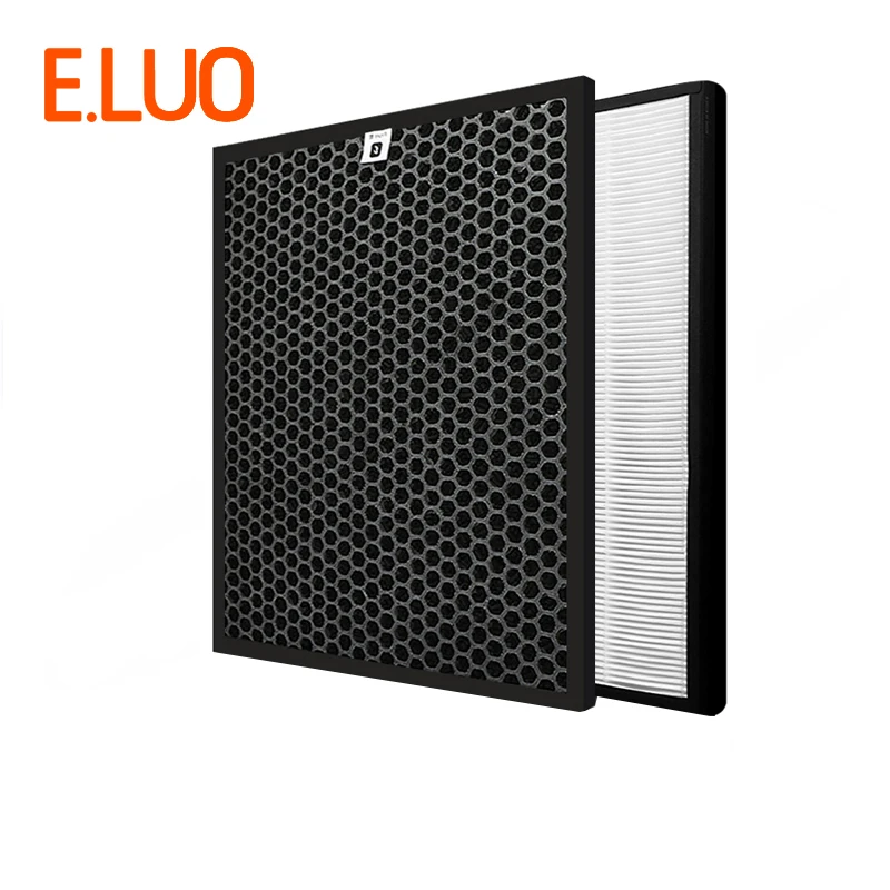 

365*280*10mm Activated Carbon Filter + 365*280*25mm HEPA Filter for AC4072 AC4014 AC4083 AC4084 AC4085 Air Purifier Parts