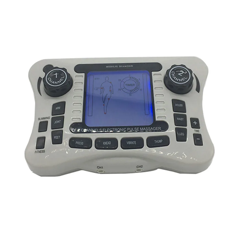 

NEW Electrical Dual Channel Pain Relief Nerve Muscle Stimulator TENS Machine Digital Therapy Massager Body Knee Pain Relief 308B