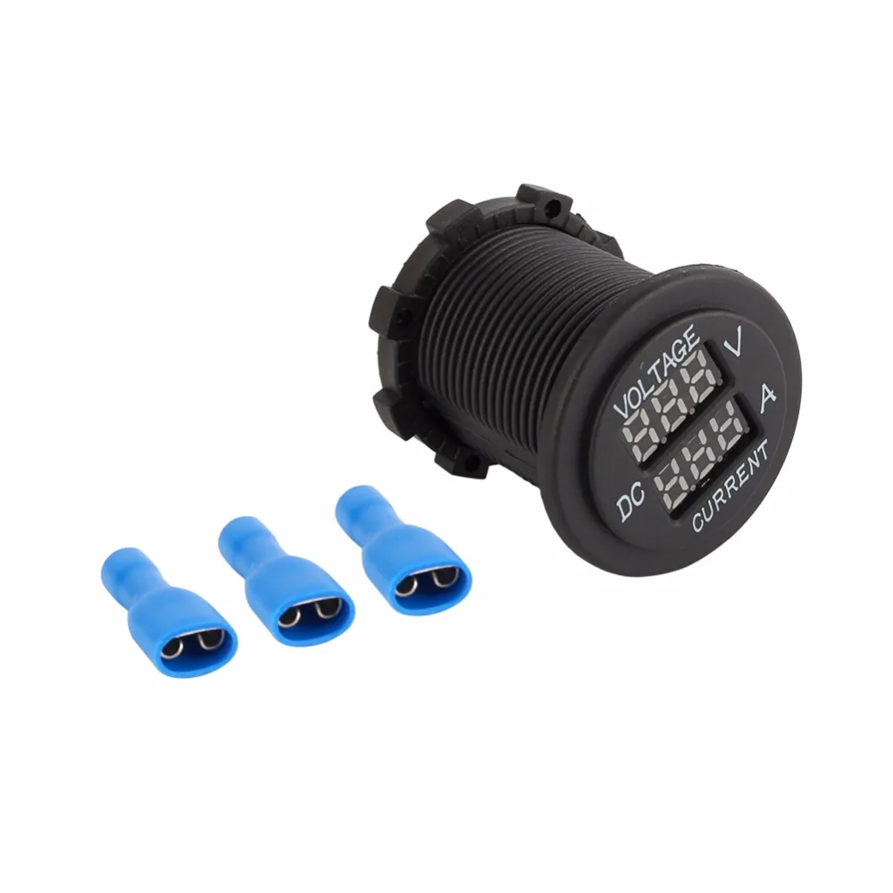 

Motorcycle Scooter 6-36V LED Amp Dual Double-layer Display Red Digital Volt Meter Gauge Voltmeter Ammeter 1-10A