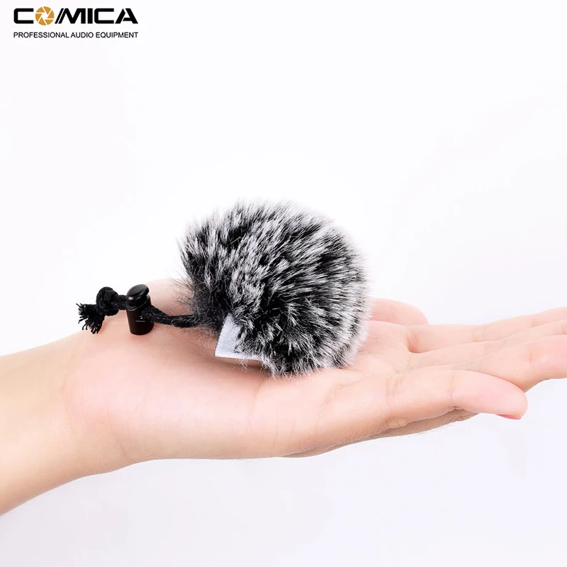 Comica Windmuff CVM-MF1 открытый пушистый микрофон ветровое стекло для клип на петличный нагрудный микрофон(3 шт