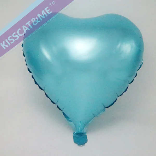 light blue 10 шт. 18 дюймов 45 см Фольга звезда шары в виде сердца свадьба гелий надувные подарки металлик Свадьба День Рождения украшения - Цвет: light blue