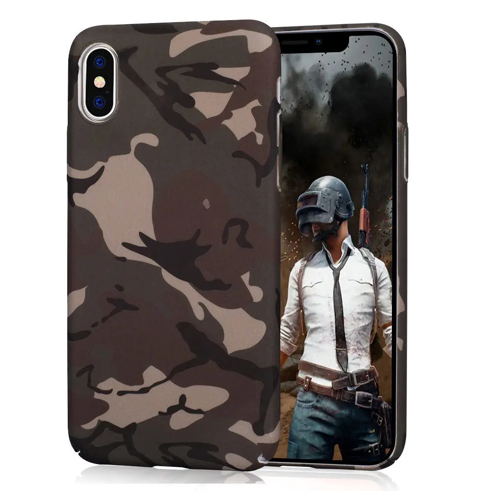 L-FADNUT винтажный камуфляжный чехол для iPhone X Xr Xs Max Модный Матовый Бампер 7 8 6 6S 5 5S SE