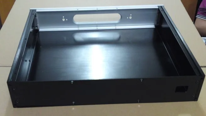 DIY чехол для усилителя 430*80*358 мм 4308 полностью алюминиевый корпус усилителя/чехол