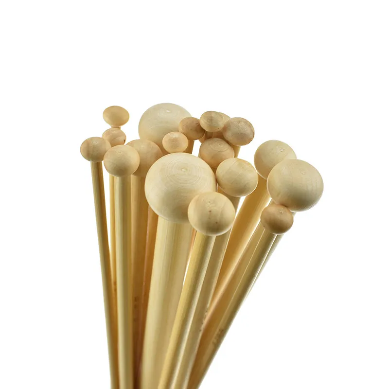 36 шт. Бамбуковые Спицы набор одинарные заостренные Углеродистые иглы для вязания