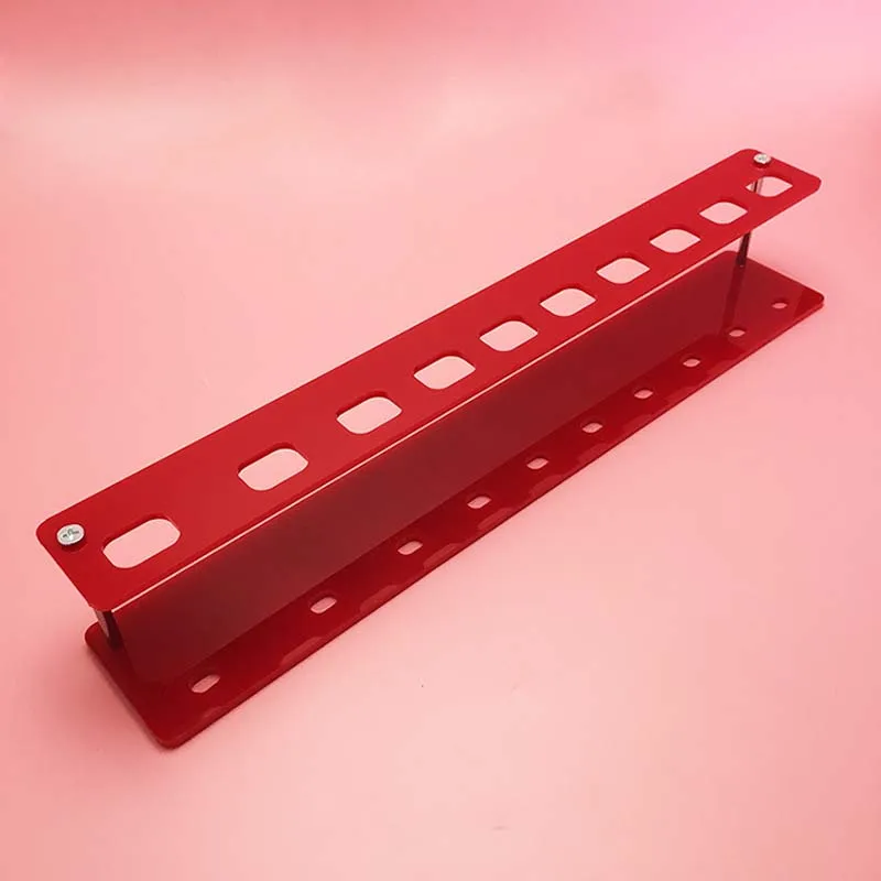 10 ячеек Овальный держатель для кистей макияжа прозрачная стеллаж акриловых