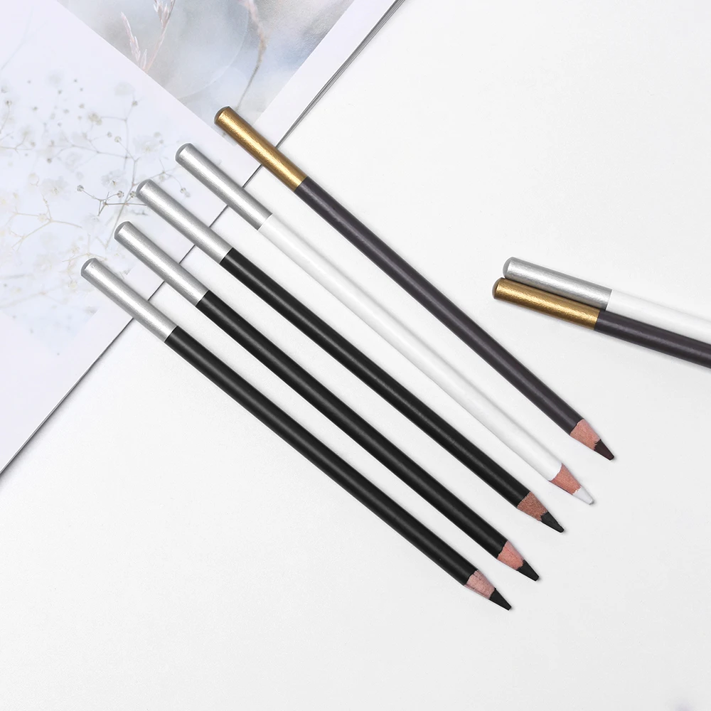 2 шт. профессиональные белые карандаши для рисования|Простые карандаши| |